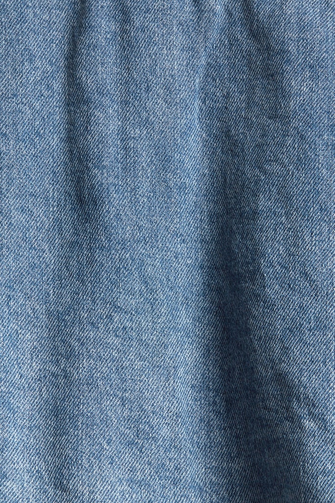 Esprit Damen Langarmbluse Cropped Jeansjacke blue medium washed bequem  online kaufen bei