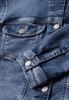 Cropped Jeansjacke dark blue random washed