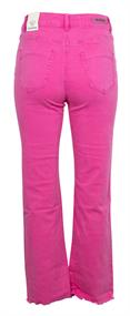 Cropped Mini Flared Jeans pink