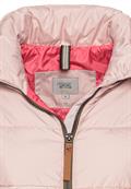 Cropped Pufferjacke aus recyceltem Polyester rose