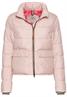Cropped Pufferjacke aus recyceltem Polyester rose