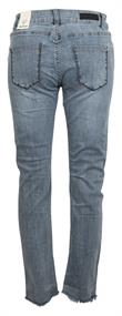 Cropped Straight Jeans grau