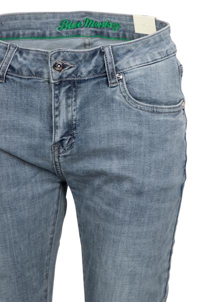 Cropped Straight Jeans grau