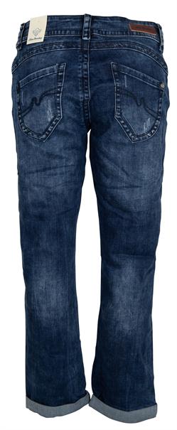 Cropped Straight Jeans Laura blau