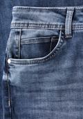 Cropped Wide Leg Jeans medium blue wash