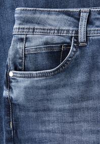 Cropped Wide Leg Jeans medium blue wash