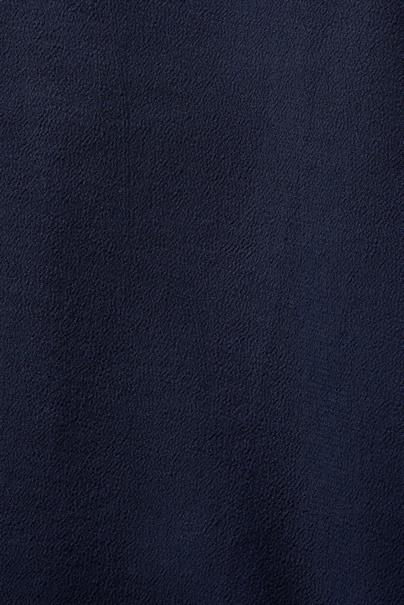 Crêpe-Bluse mit V-Ausschnitt navy