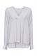 Crêpe-Bluse mit V-Ausschnitt und Print light blue lavender