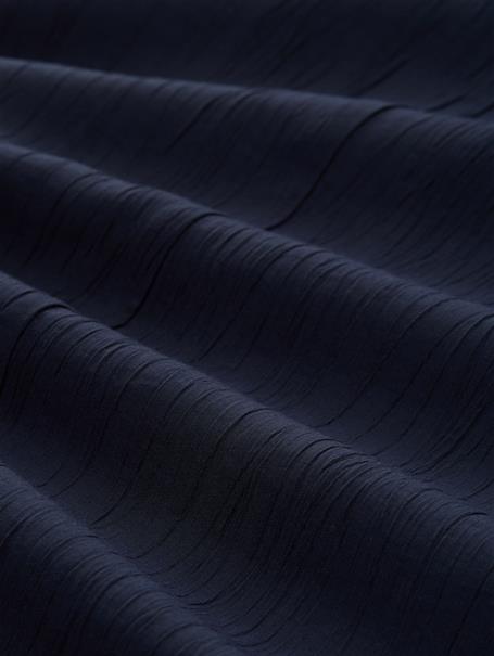 Crêpe Mini-Kleid in Knitter-Optik sky captain blue