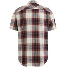 Ctn Slub Herringbone Check Esben dry rose