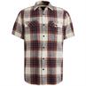 Ctn Slub Herringbone Check Esben dry rose