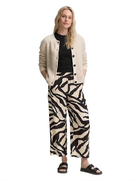 Culotte Hose abstract beige zebra