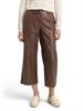 Culotte Hose in Lederoptik dark pecan brown