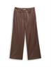 Culotte Hose in Lederoptik dark pecan brown