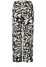 Culotte im Loose Fit mit floralem Muster black