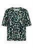 Cupro Touch Print-Shirt ink green