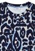 Cupro Touch Print-Shirt urban dark blue