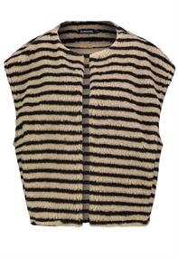 D50108J80137A2 stripes: chocolate brown-light beige