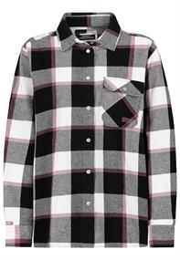 D70052AG11152C check: black-offwhite-warm grape