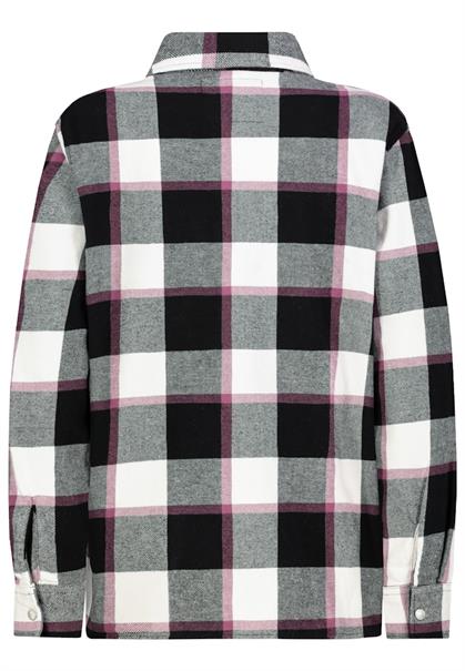 D70052AG11152C check: black-offwhite-warm grape