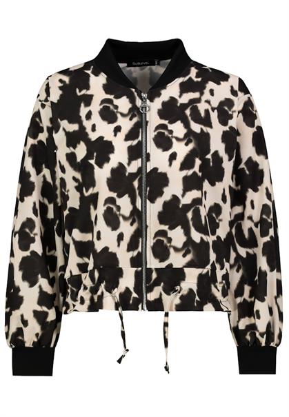 D70074F43447A2 animal structured print: black-white
