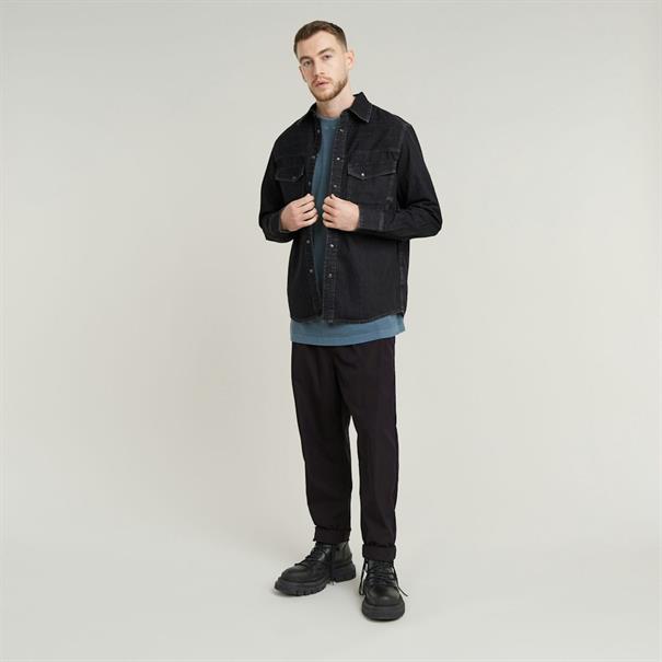 Dakota slim shirt l\s worn in nighttime sky