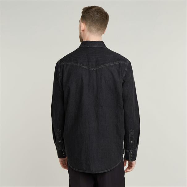 Dakota slim shirt l\s worn in nighttime sky