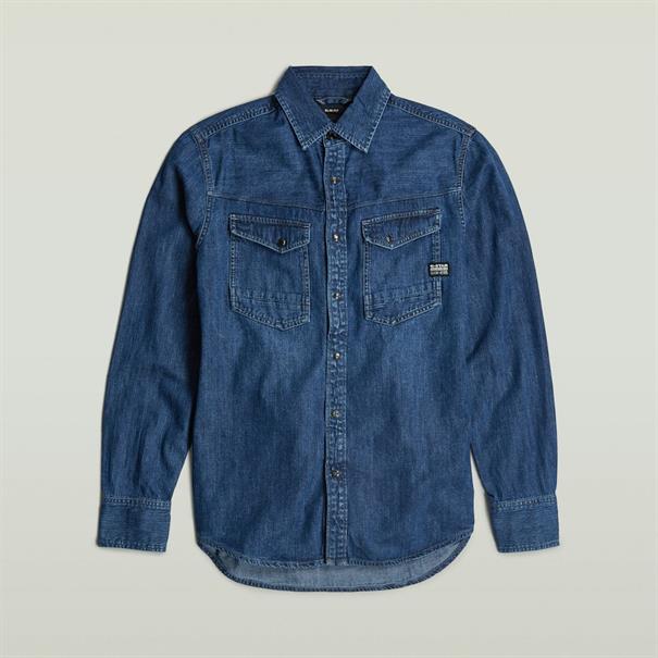 Dakota slim shirt l\s worn in windward