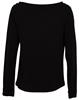 Damen Langarmshirt "Zeeland" vegan schwarz