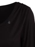 Damen Langarmshirt "Zeeland" vegan schwarz