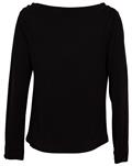 Damen Langarmshirt "Zeeland" vegan schwarz