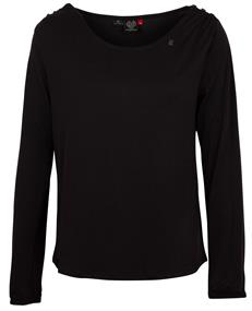 Damen Langarmshirt "Zeeland" vegan schwarz