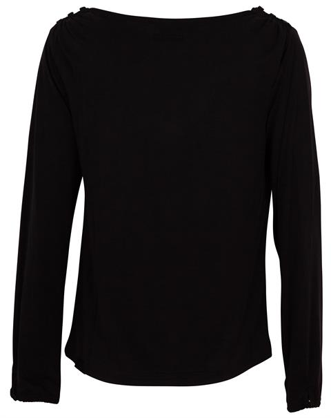 Damen Langarmshirt "Zeeland" vegan schwarz