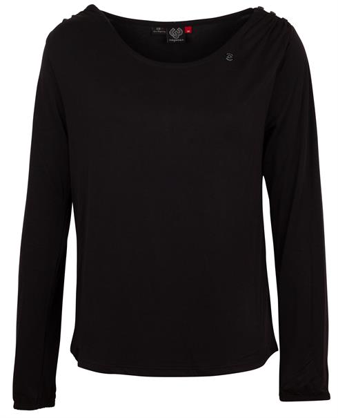 Damen Langarmshirt "Zeeland" vegan schwarz