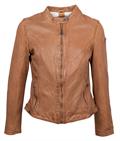Damen Leder Kurzjacke "GWJollie" braun