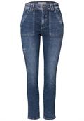 dark blue authentic washed