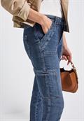 dark blue authentic washed