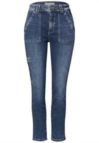 dark blue authentic washed