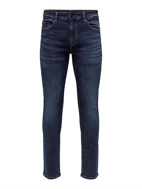 dark blue denim