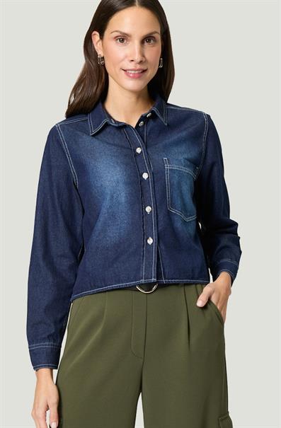 dark blue denim