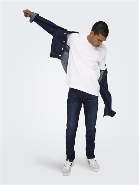 dark blue denim