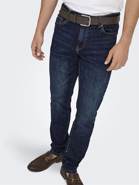 dark blue denim