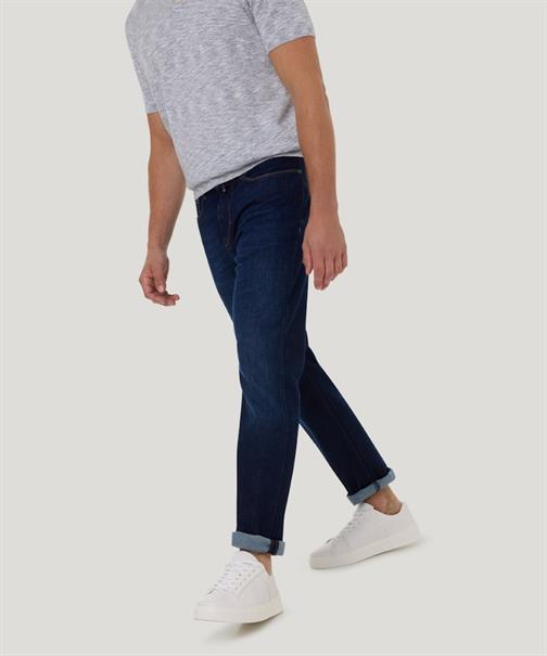 dark blue used mustache