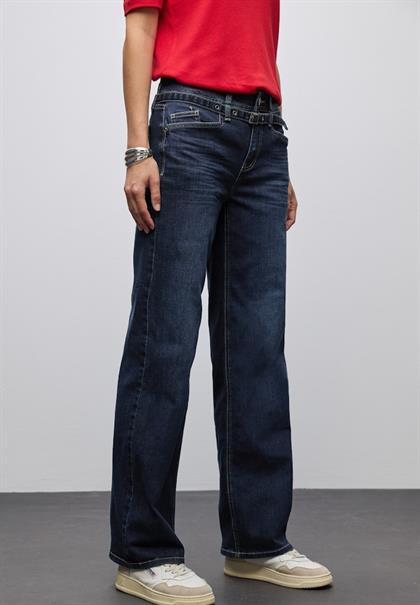 dark blue washed