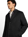 dark grey melange twill