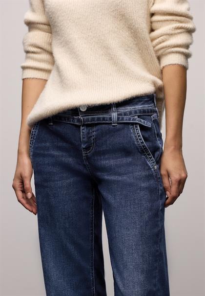 dark indigo authentic washed