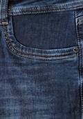 dark indigo blue washed