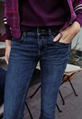 dark indigo blue washed