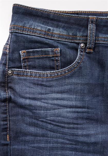 dark indigo slightly washed