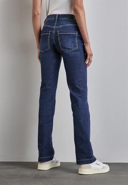 dark indigo slightly washed